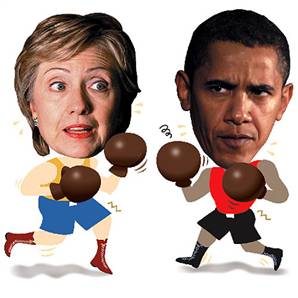 Barack Obama vs. Hilary Clinton